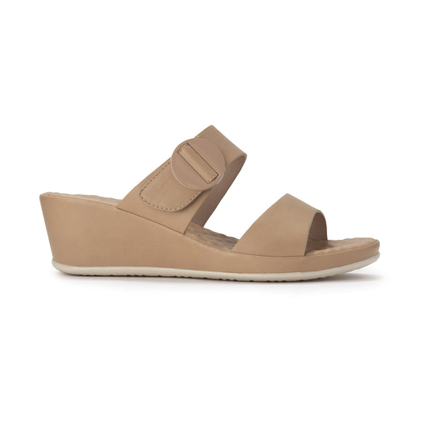 Mules Dama Bata Comfit Platforma Bej | dFaHuqESwu3