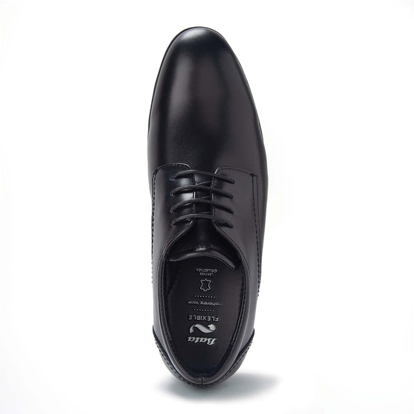 Pantofi Derby Barbati Bata Piele Flexible Negrii | 1en7FYTPT6g