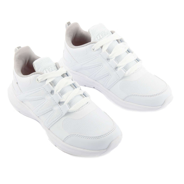 Pantofi Scolari Body Bata B.First Dantela Up Albi | cKSBkkVIHSi