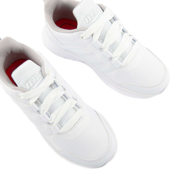 Pantofi Scolari Body Bata B.First Dantela Up Albi | cKSBkkVIHSi